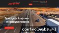 Screenshot strony www.amwlogistics.pl