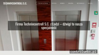 technivcontroll.pl konserwacja dźwigów Łódź