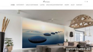 Strona firmy 3d-graphic zajmującej się produkcją fototapet.