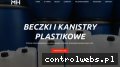 Screenshot strony beczkiplastikowe.com