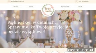 LoveDecor - wypożyczalnia dekoracji ślubnych i bankietowych
