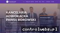 Screenshot strony www.blog-adwokatpawelborowski.pl