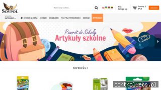 sklep.sovpol.pl - artykuły biurowe i szkolne, hurtownia papiernicza