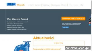 Weir Minerals - hydrocyklony, pompy szlamowe, zasuwy