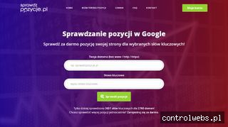 Sprawdzanie pozycji strony