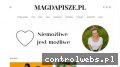 Screenshot strony www.magdapisze.pl