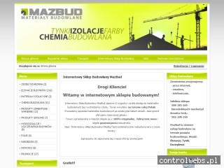 Internetowy Sklep Budowlany MazBud Kraków
