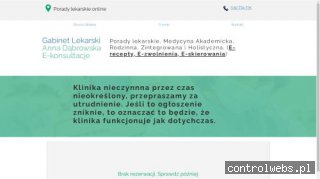 Porady Lekarskie Online Anna Dąbrowska