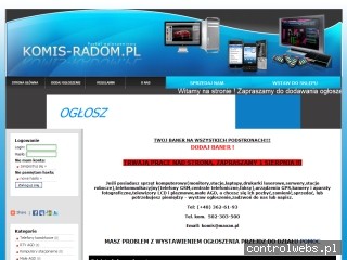 OGLOSZENIA RADOM,KOMIS RADOM,SKLEP RADOM,LOMBARD RADOM,RADOM