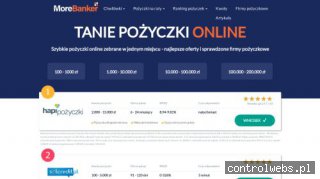 Tanie pożyczki - morebanker.pl