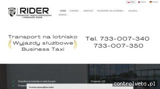RIDER- transport międzynarodowy i przewóz osób, transfery