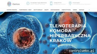 Terapia Tlenem iGenius - Komora Hiperbaryczna Kraków