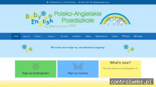 Polsko-angielskie przedszkole Warszawa - babyenglish.edu.pl