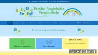 Polsko-angielskie przedszkole Warszawa - babyenglish.edu.pl
