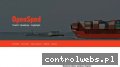 Screenshot strony opensped.pl