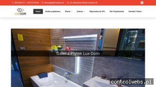 Projekt łazienki i płytki ceramiczne Częstochowa w Luxdom