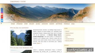 Okolice Zakopanego i schroniska w Tatrach