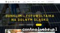 Screenshot strony sunklim.pl