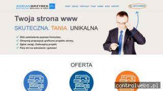 Tworzenie stron Tomaszów - adriangrzybek.pl