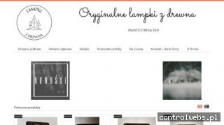 Oryginalne lampki i inne produkty z drewna
