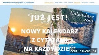 Kalendarz ścienny 2021 z cytatami na każdy dzień