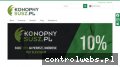 Screenshot strony konopnysusz.pl