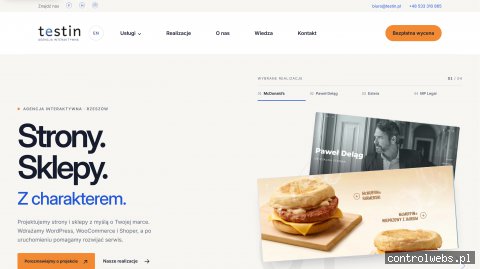 Testin - strony WordPress, sklepy WooCommerce i opieka techniczna