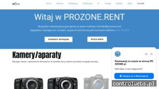 Wypożyczalnia sprzętu filmowego - prozone.rent