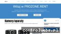 Screenshot strony prozone.rent
