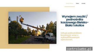 Zwyżka Bielsko - wynajem podnosnika koszowego