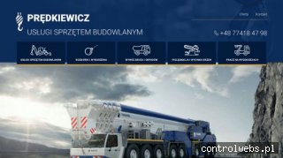 Usługi sprzętem budowlanym, dźwigi, ładowarki, wywrotki.