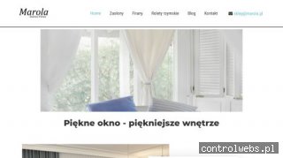 Marola Firany Zasłony Rolety rzymskie