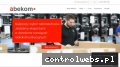 Screenshot strony abekom.pl
