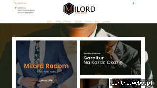 Milord Radomsalon z modą męską Garnitur Radom