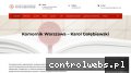 Screenshot strony www.komornikmokotow.com