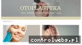 Screenshot strony www.korektaucha.pl