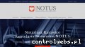 Screenshot strony notus.org.pl