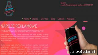 Produkujemy napoje reklamowe z indywidualnym nadrukiem