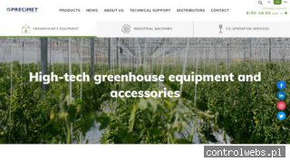 PRECIMET H.C.E. Wyposażenie profesjonalnych szklarni