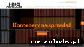 Screenshot strony www.kontenery-herkules.pl
