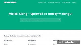 Słownik slangu - miejskislang.pl