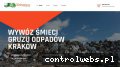 Screenshot strony kontener.krakow.pl