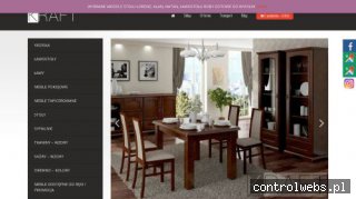 dębowa komoda z barkiem - sklep.kraftmebel.pl