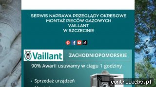 Serwis Naprawa przeglądy Instalacja Vaillant w Szczecinie
