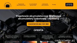 Pogotowie akumulatorowe w Warszawie. Akumulatory z wymianą.