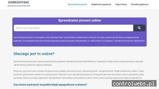 DobrzePisac.pl - nie popełniaj błędów językowych!