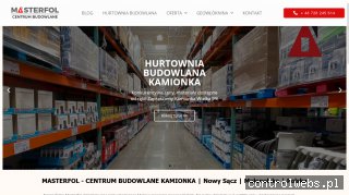 Hurtownia budowlana Nowy Sącz - masterfol.pl