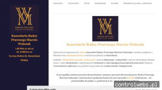 Radca Prawny Marcin Walczak | Kancelaria Prawna Szczecin