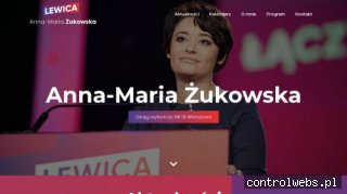 Posłanka Lewicy Anna Maria Żukowska