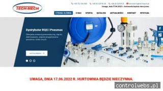 Siłowniki pneumatyczne okrągłe techmech.pl